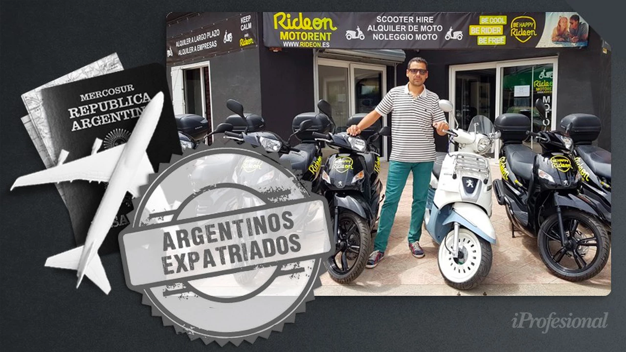 Es argentino, se mudó a España y arrancó de abajo: hoy lidera un negocio de alquiler de motos en 6 ciudades