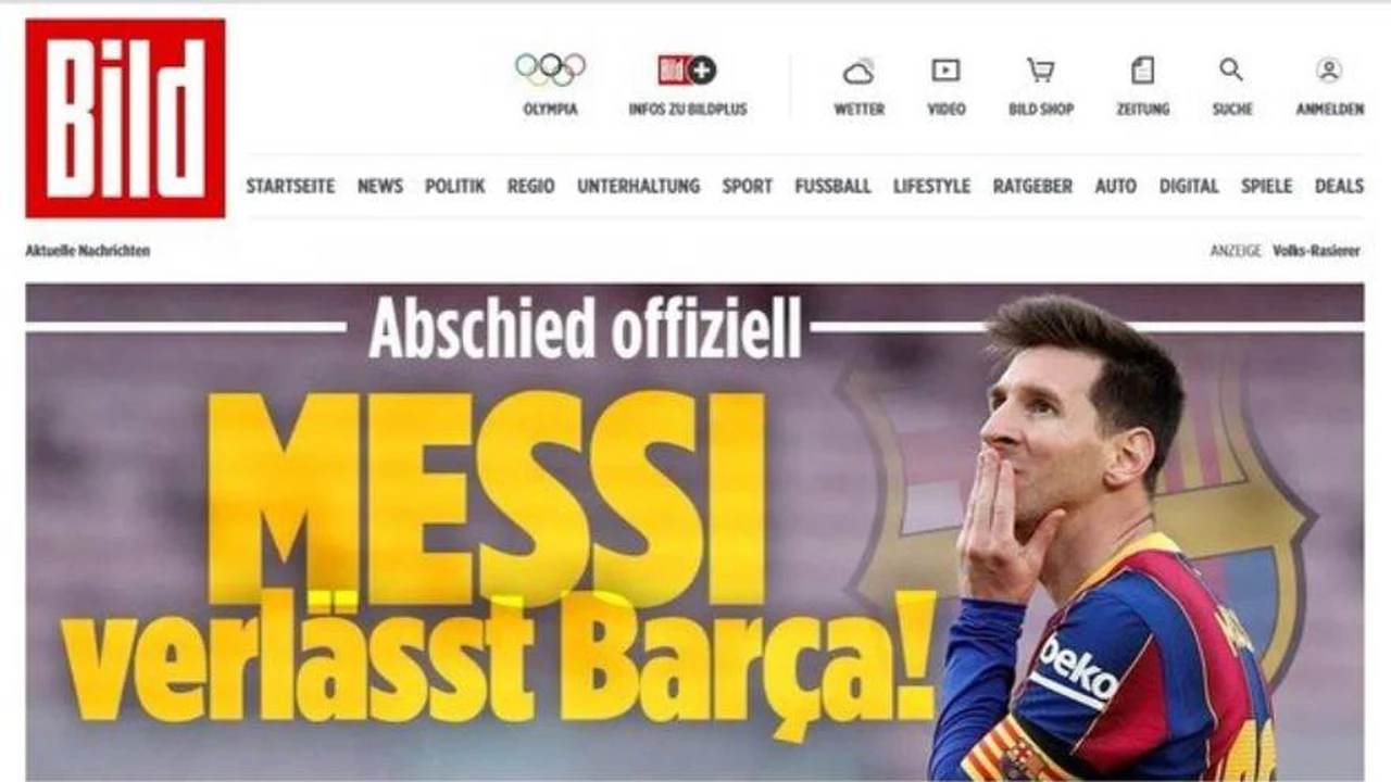 Adiós al Barcelona: la salida de Messi en los medios del mundo