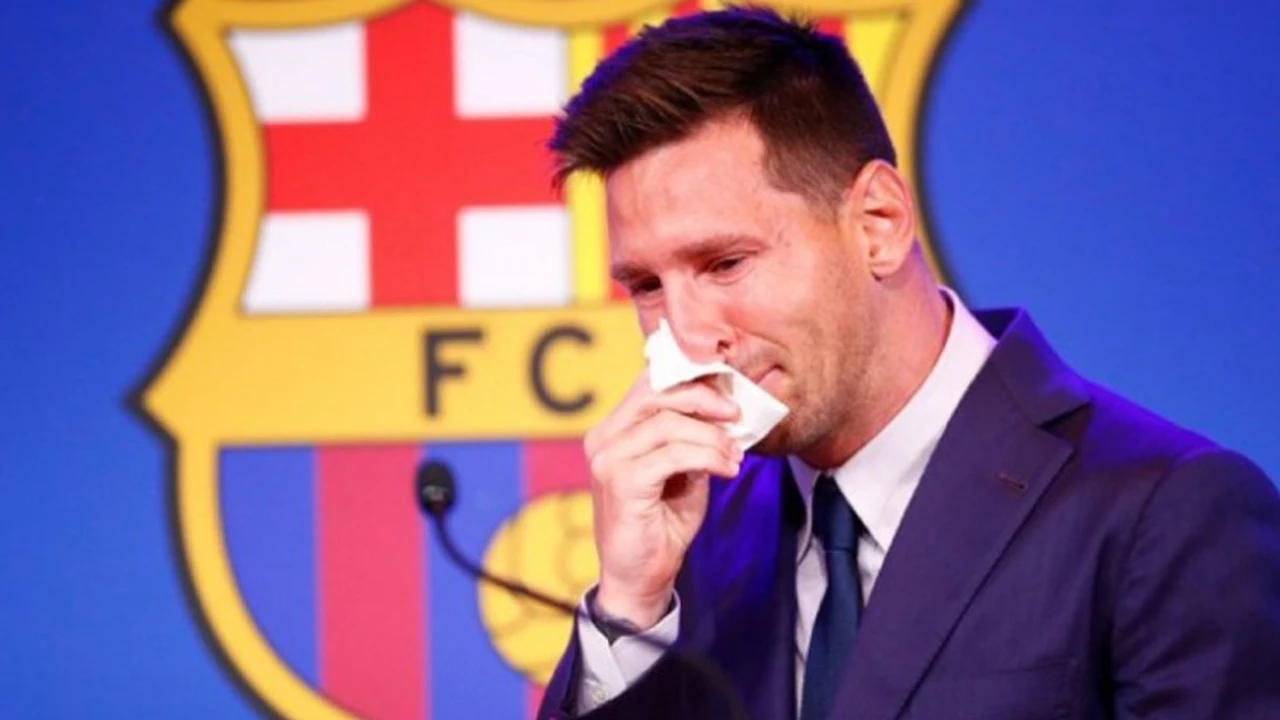 Messi lloró en su despedida del Barcelona: "Tengo claro que hice todo lo posible para quedarme"