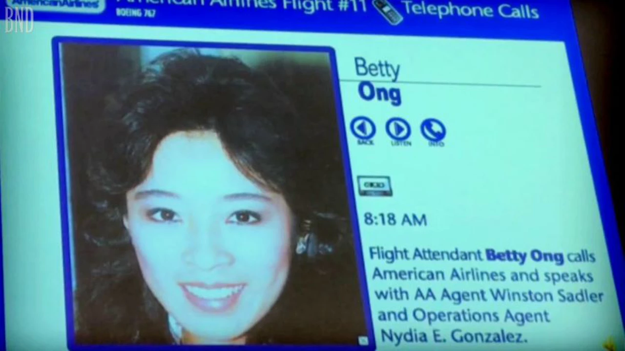 11-S: la llamada de Betty Ong para alertar del secuestro del vuelo AA11