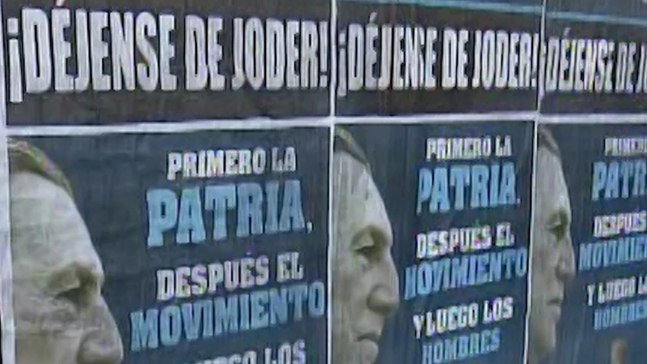 En plena crisis entre Alberto y Cristina Kirchner apareció afiche: "Déjense de joder"