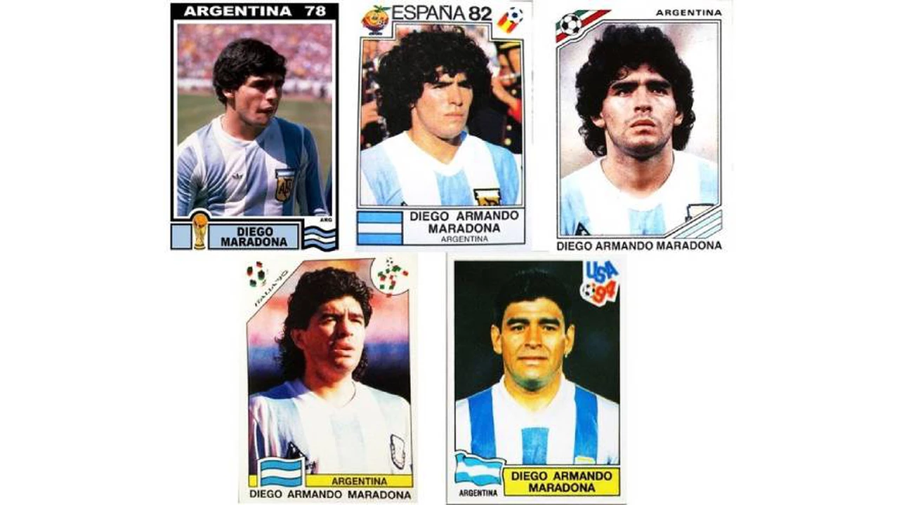 La altísima suma que se pagó por una versión de la primera figurita de Diego Maradona