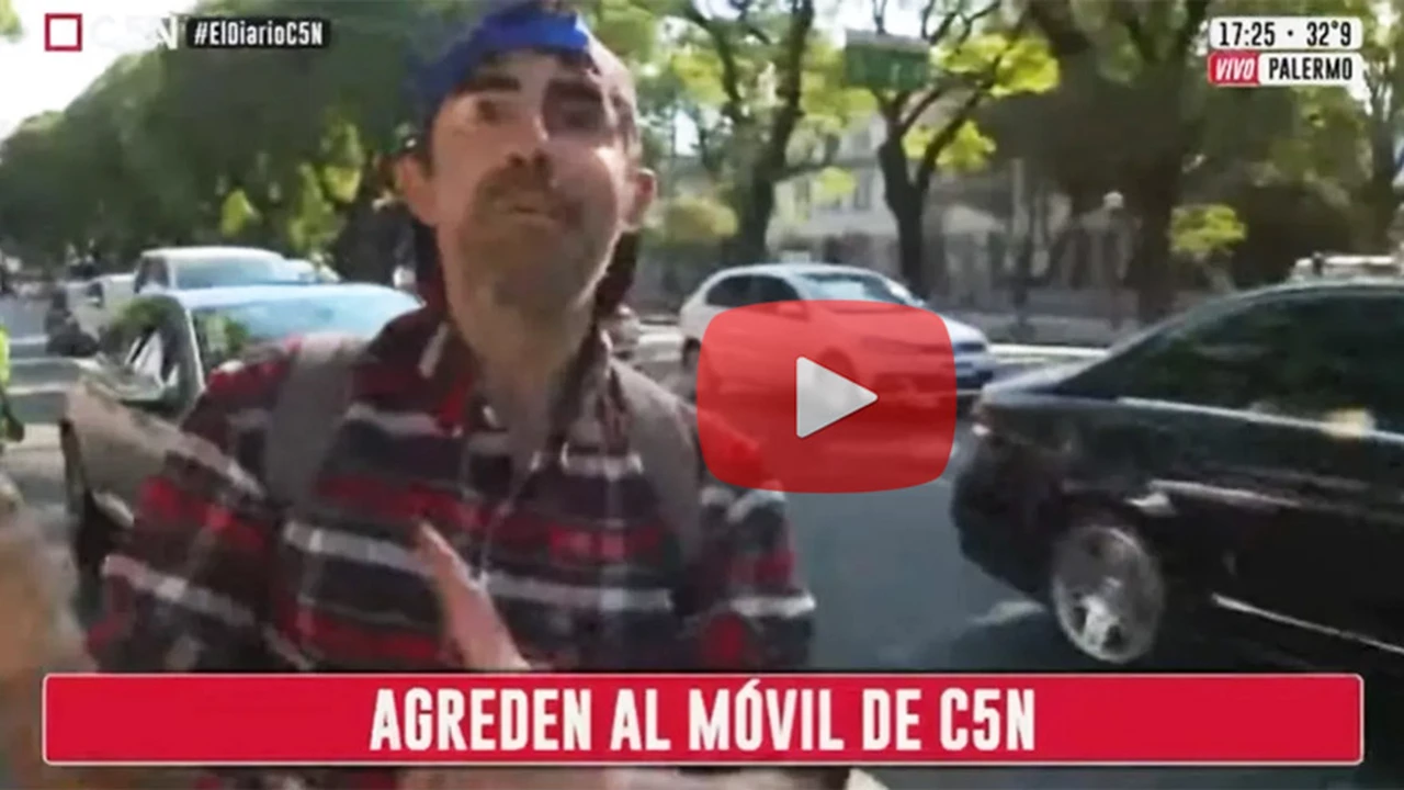 Video: fuerte agresión a un periodista de C5N, que sufrió un pico de presión