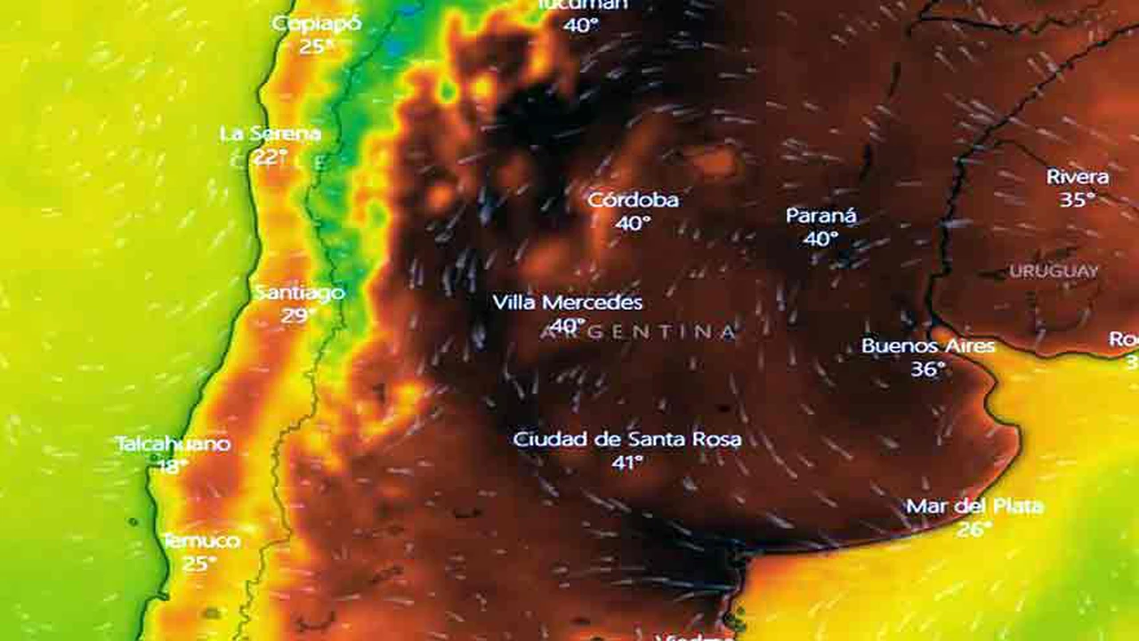 En vivo: cómo evoluciona la ola de calor en la Argentina