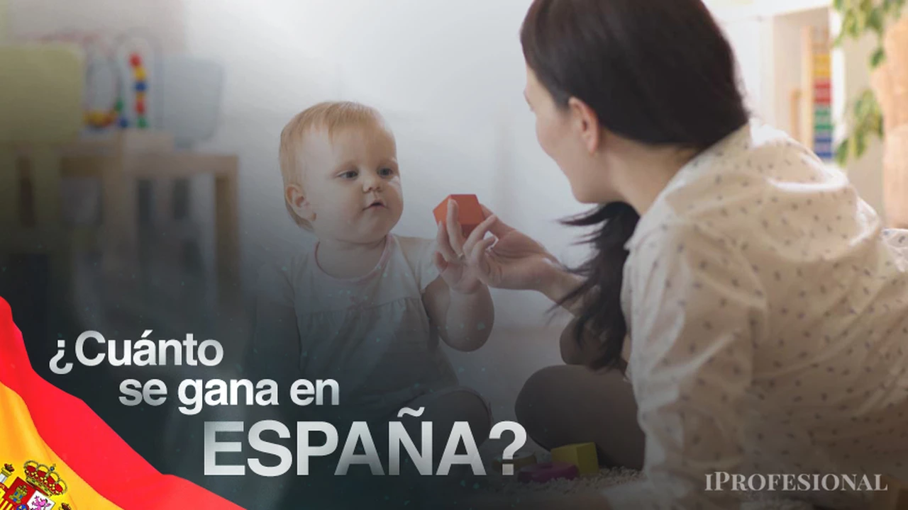 Trabajar en España: cuántos euros se pueden ganar por mes como niñera