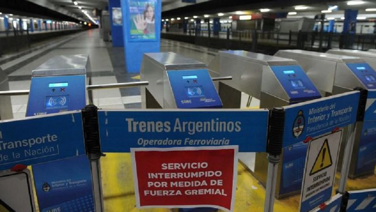 Ferroviarios anuncian un paro de 24 horas en las líneas de pasajeros Belgrano Norte y Urquiza