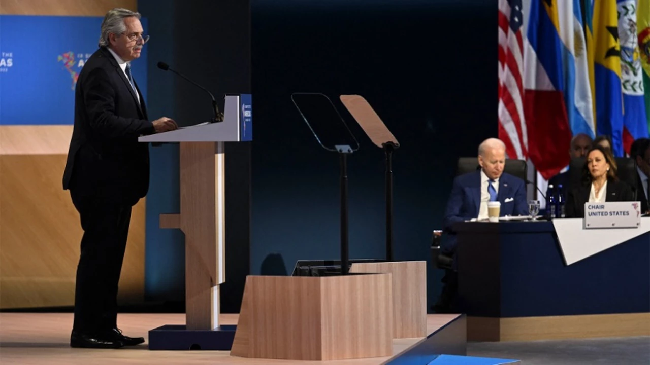 Las frases destacadas y más críticas de Alberto Fernández en la Cumbre de las Américas