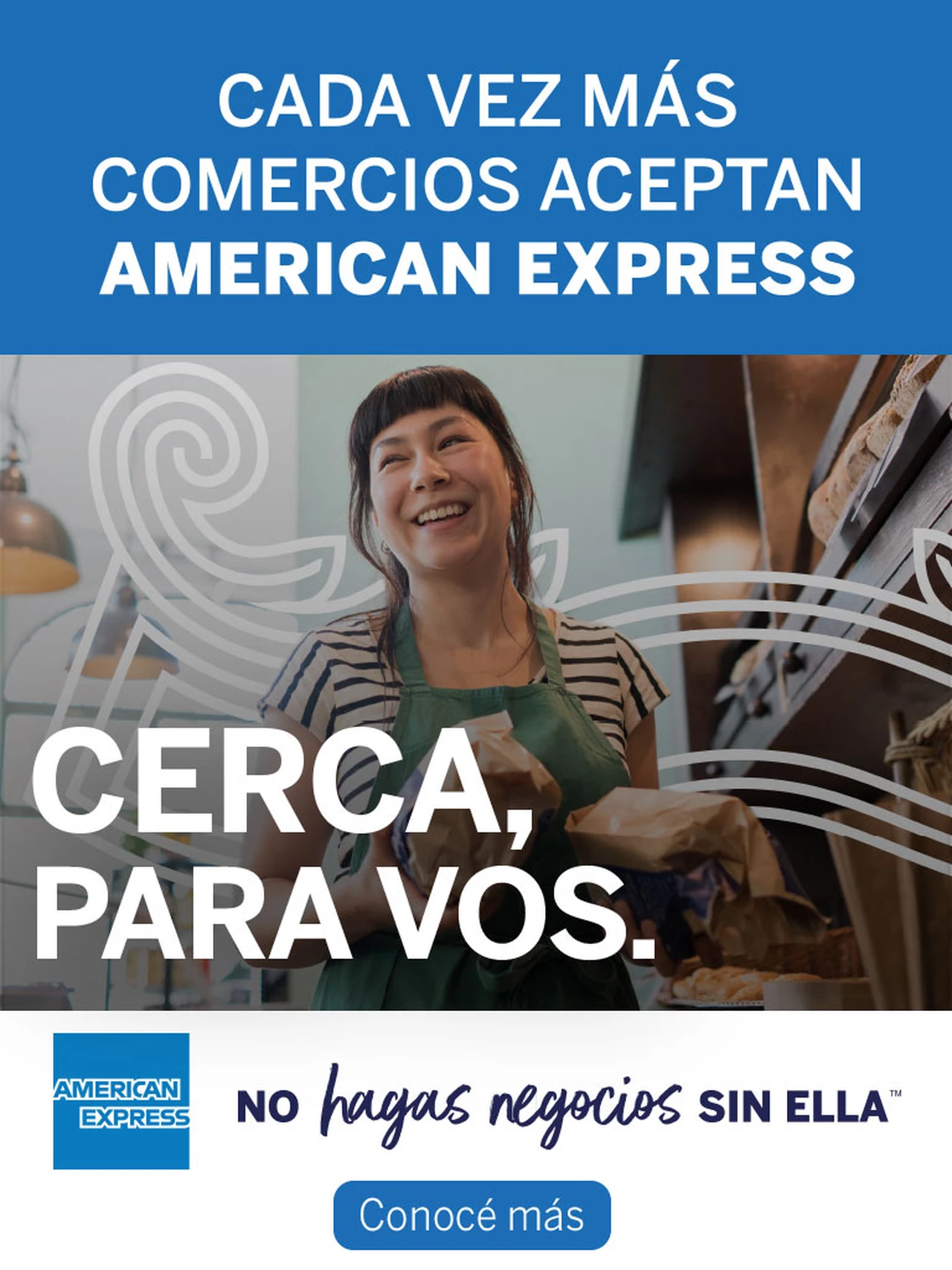 American Express llega a más comercios del interior del país con la campaña "Cerca, para vos"