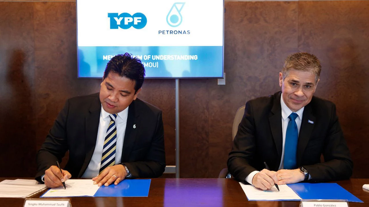 YPF y Petronas firmaron acuerdo clave para el desarrollo del GNL en Argentina