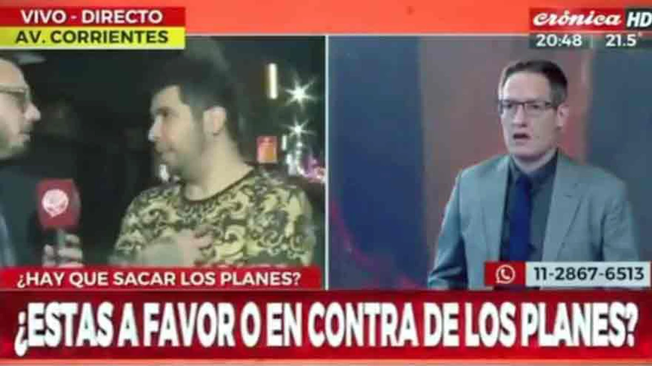 Video: "Ni Cristina, ni Milei" y "Massa ni a palos", los mensajes del agresor de CFK en Crónica