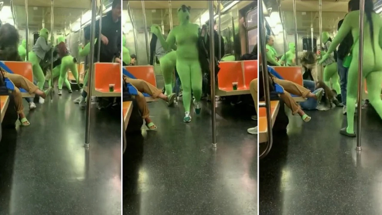 VIDEO | Violento ataque de la pandilla de los "duendes verdes" en el metro de Nueva York
