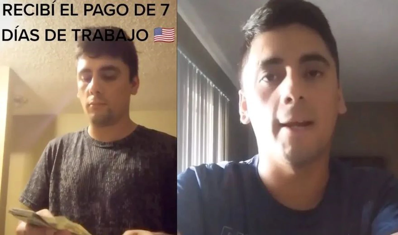 Video | un argentino contó cuánto gana en una semana de trabajo Estados Unidos y sorprendió a los usuarios