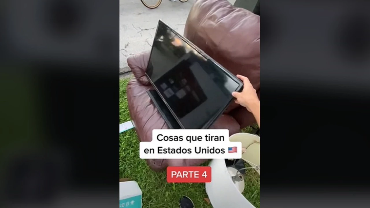 "¡Un televisor!": argentino recorrió las calles de Miami y se sorprendió al ver lo que tiran a la basura