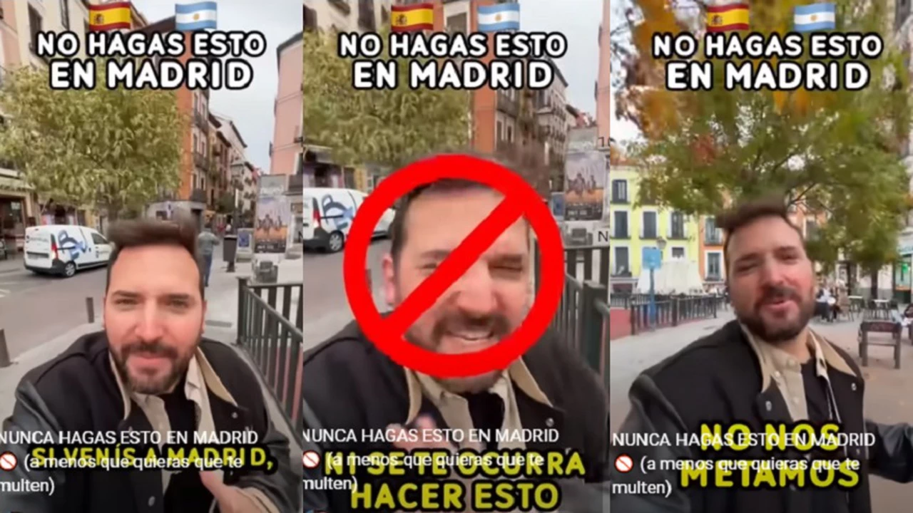 Viajó a España y se asombró por algo que está prohibido en Madrid pero que en Argentina es muy común