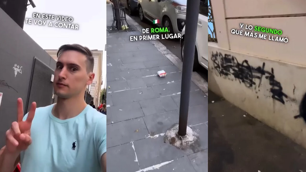 Argentino viajó a Italia y se indignó al ver las calles de Roma: "Nunca me imaginé esto"