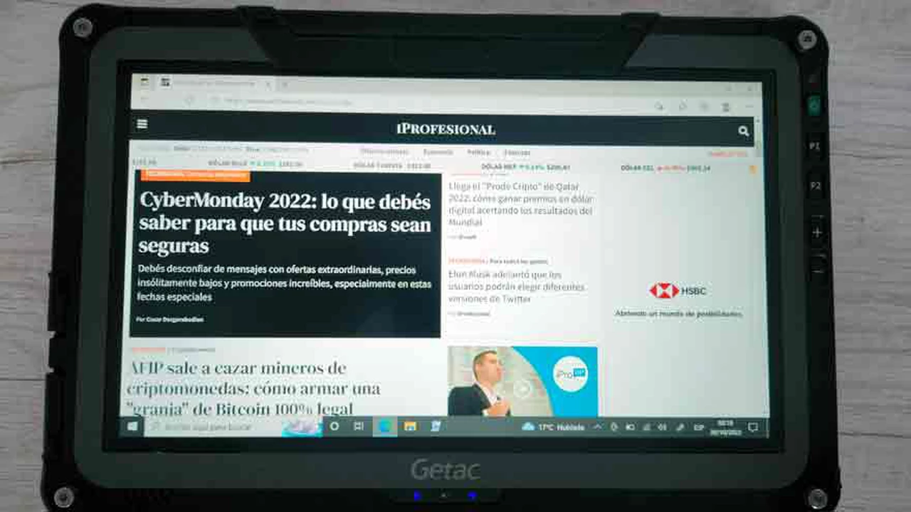 Review de la Getac F110G6, una tableta para ambientes de trabajos agresivos