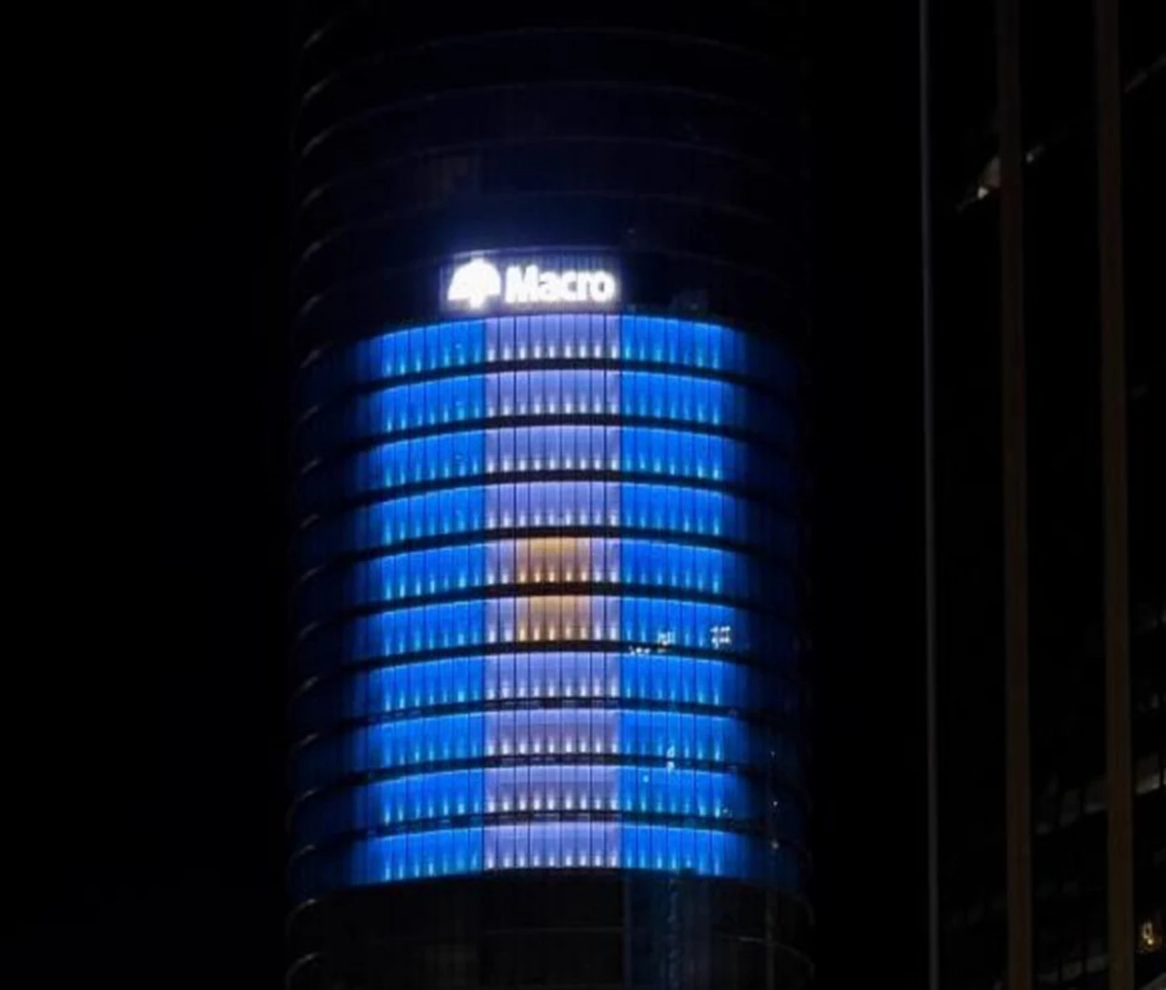 ¡¡¡Banco Macro recibe a los campeones con la bandera más grande de Argentina!!!