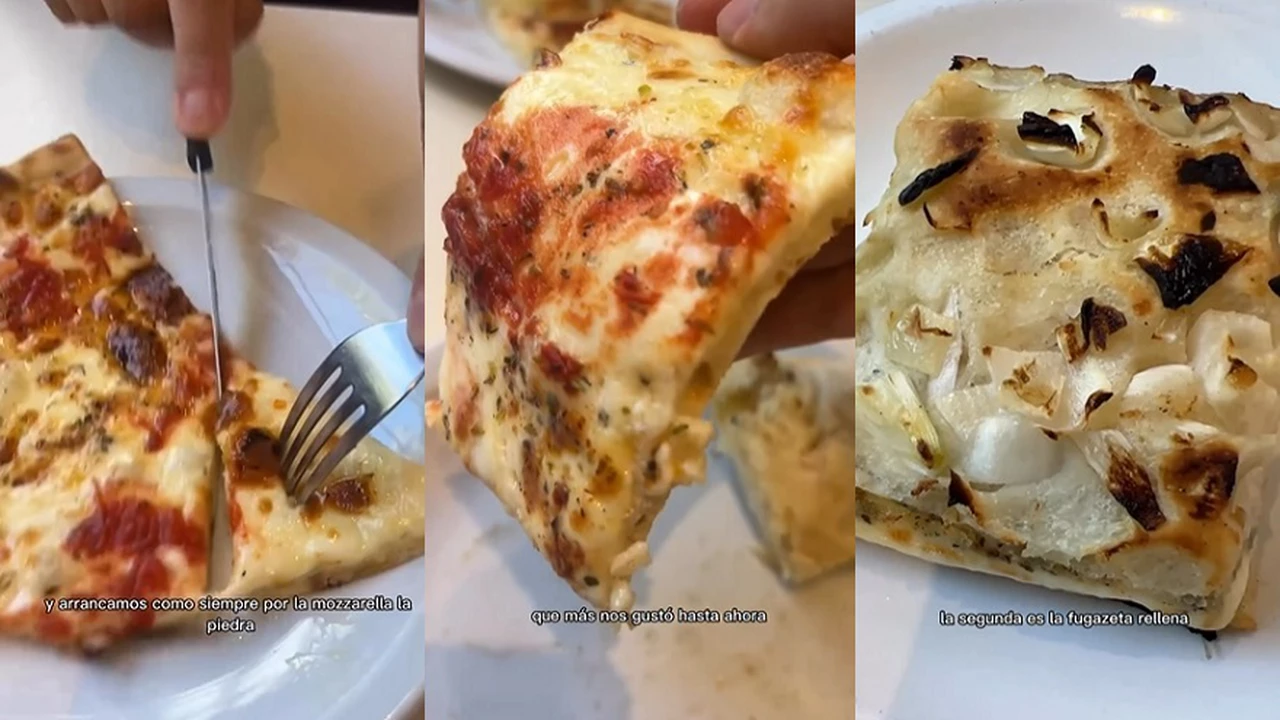 Encontró la mejor pizza de muzzarella a la piedra en una pizzería histórica de Buenos Aires: "Está increíble"