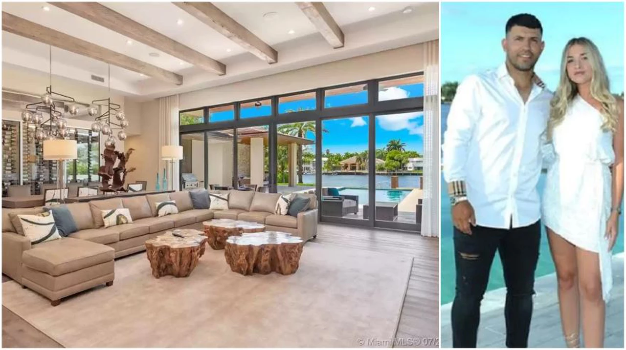 La mansión del Kun Agüero en Miami: ¿en cuánto está valuada?