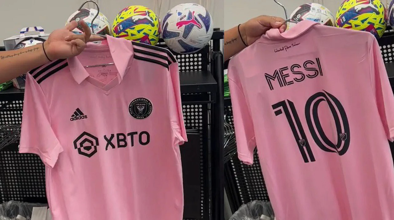 Video: un argentino en Miami mostró el precio de la nueva camiseta de Messi en el Inter