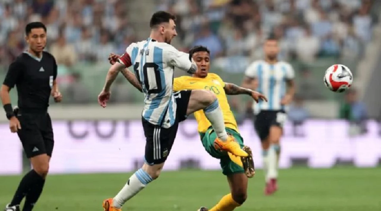 Argentina venció a Australia en el amistoso con un Messi brillante y un gol récord