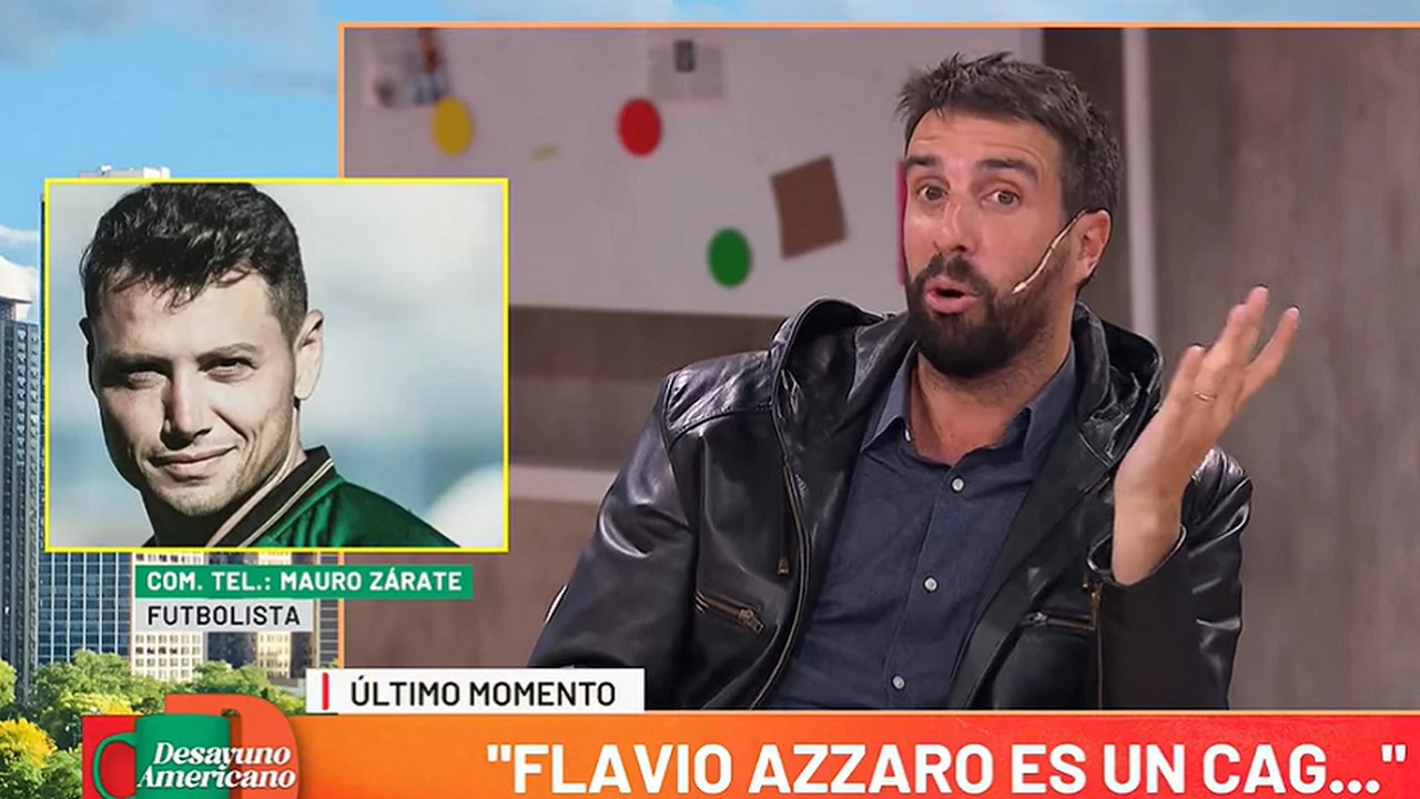Durísimo cruce en vivo entre Mauro Zárate y Flavio Azzaro: "Sos un cagón"