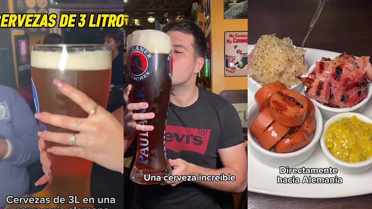 El bodegón de San Telmo que te transporta a Alemania: sirve cervezas de tres litros en una bota