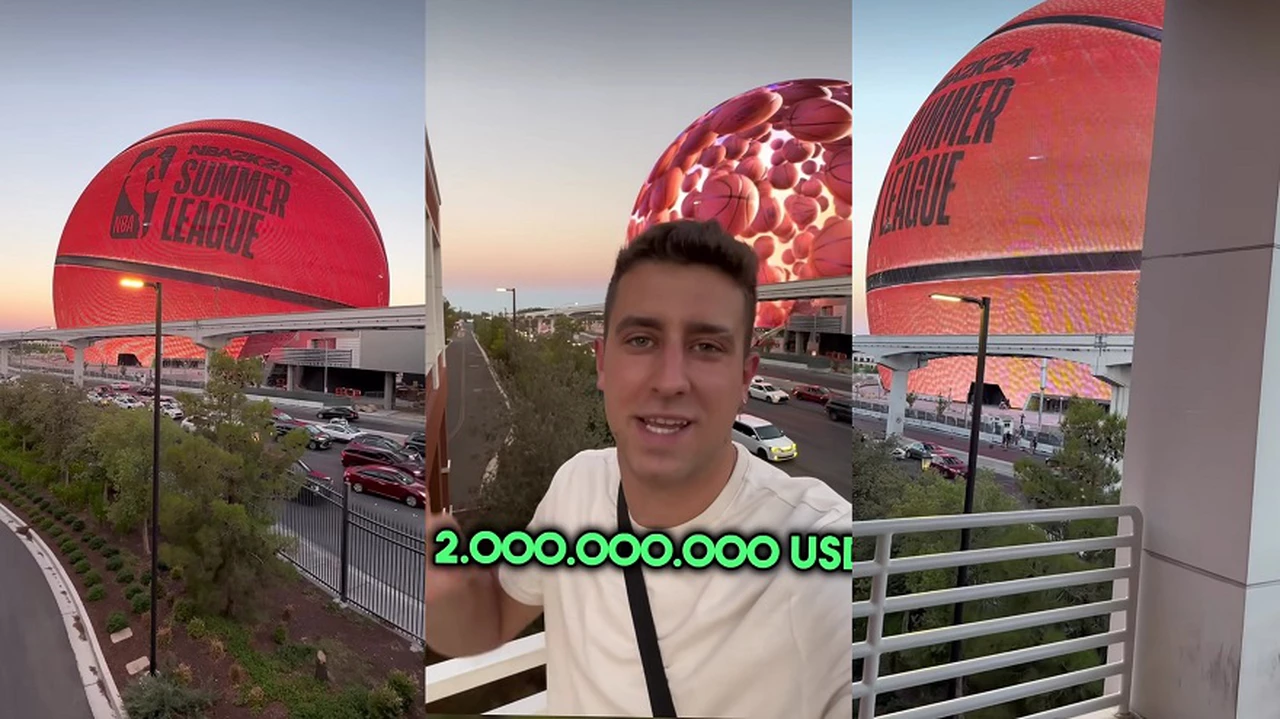 La imponente "bola" de Las Vegas: un argentino mostró cómo es el edificio que costó 2.000 millones de dólares