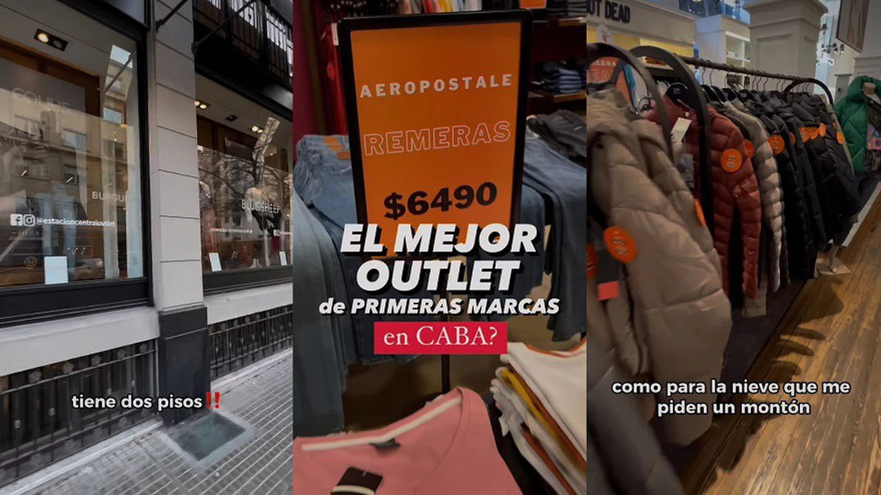 Reveló el outlet con ropa barata de primera marca en Buenos Aires