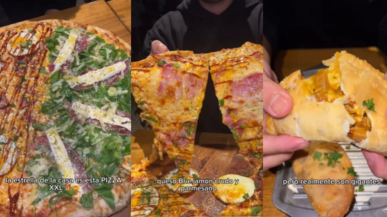 Descubió la pizza más grande que podés comer en Buenos Aires: "Las porciones son enormes"