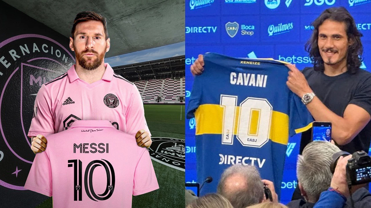 Qué camiseta es más cara: ¿la de Messi comprada en Miami o la de Cavani de Boca comprada en Argentina?