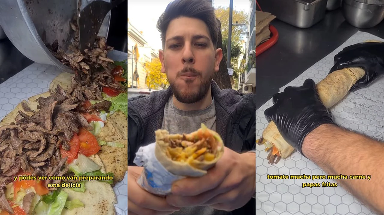 Reveló dónde se puede comer el shawarma más grande de Buenos Aires y cuánta plata cuesta
