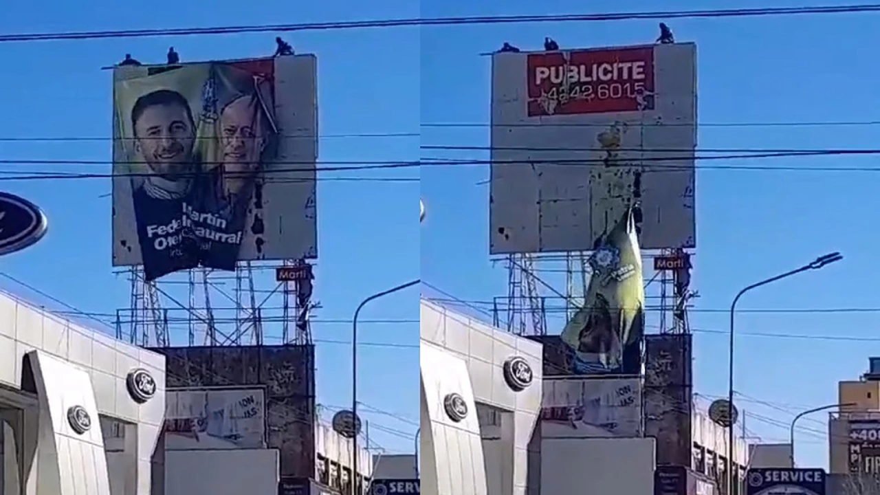 VIDEO | Tras la renuncia de Insaurralde a su candidatura, en Lomas de Zamora bajaron los carteles de su campaña