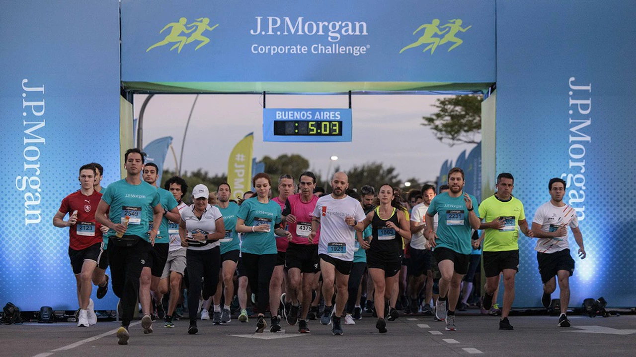 Con 4.400 personas inscriptas, se realizó el J.P. Morgan Corporate Challenge