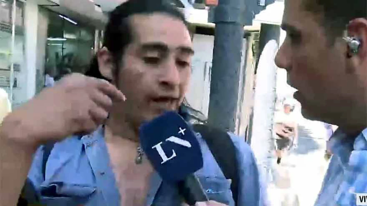 Video: un periodista fue agredido en la marcha de la CGT