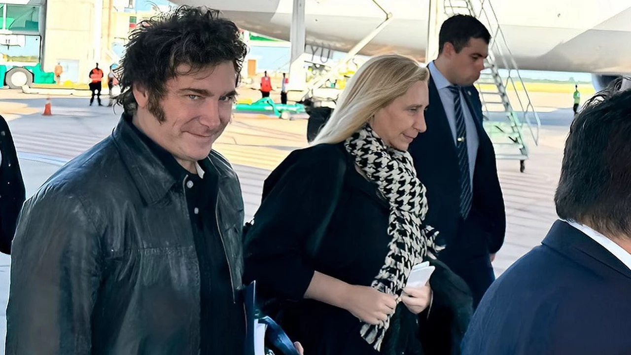 Milei aterrizó en Frankfurt, contó cuánto costó el viaje a Davos y le respondió a Maduro