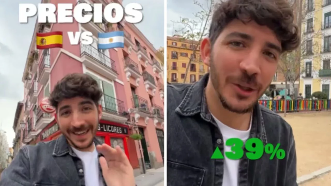 VIDEO | Un influencer demostró que es más barato ir al supermercado en España que en Argentina