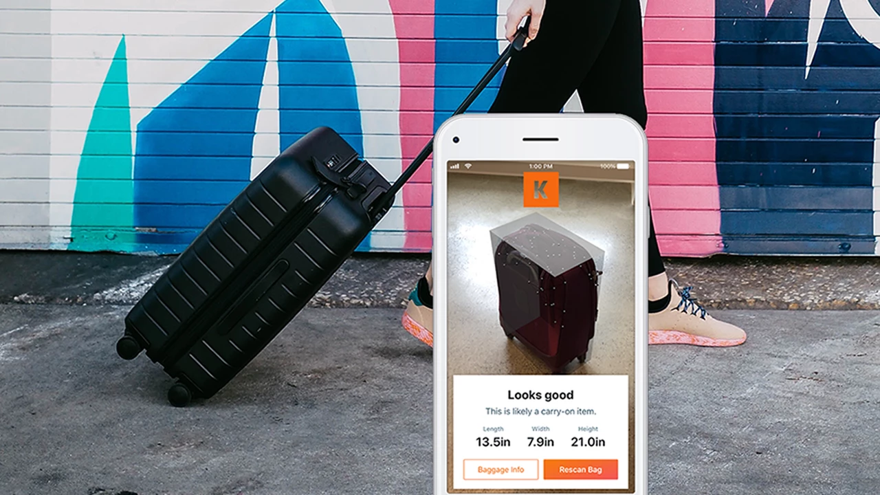 Una app utiliza realidad aumentada para saber si un equipaje es apto para llevar en cabina