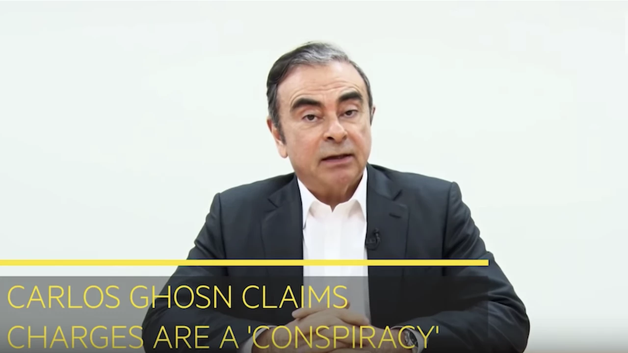En un video, Carlos Ghosn se declara inocente y acusa a Nissan de complot