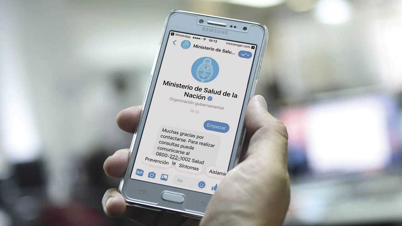 El Gobierno lanzó un chatbot junto con Facebook y diseñó una app para tener información veraz sobre el coronavirus