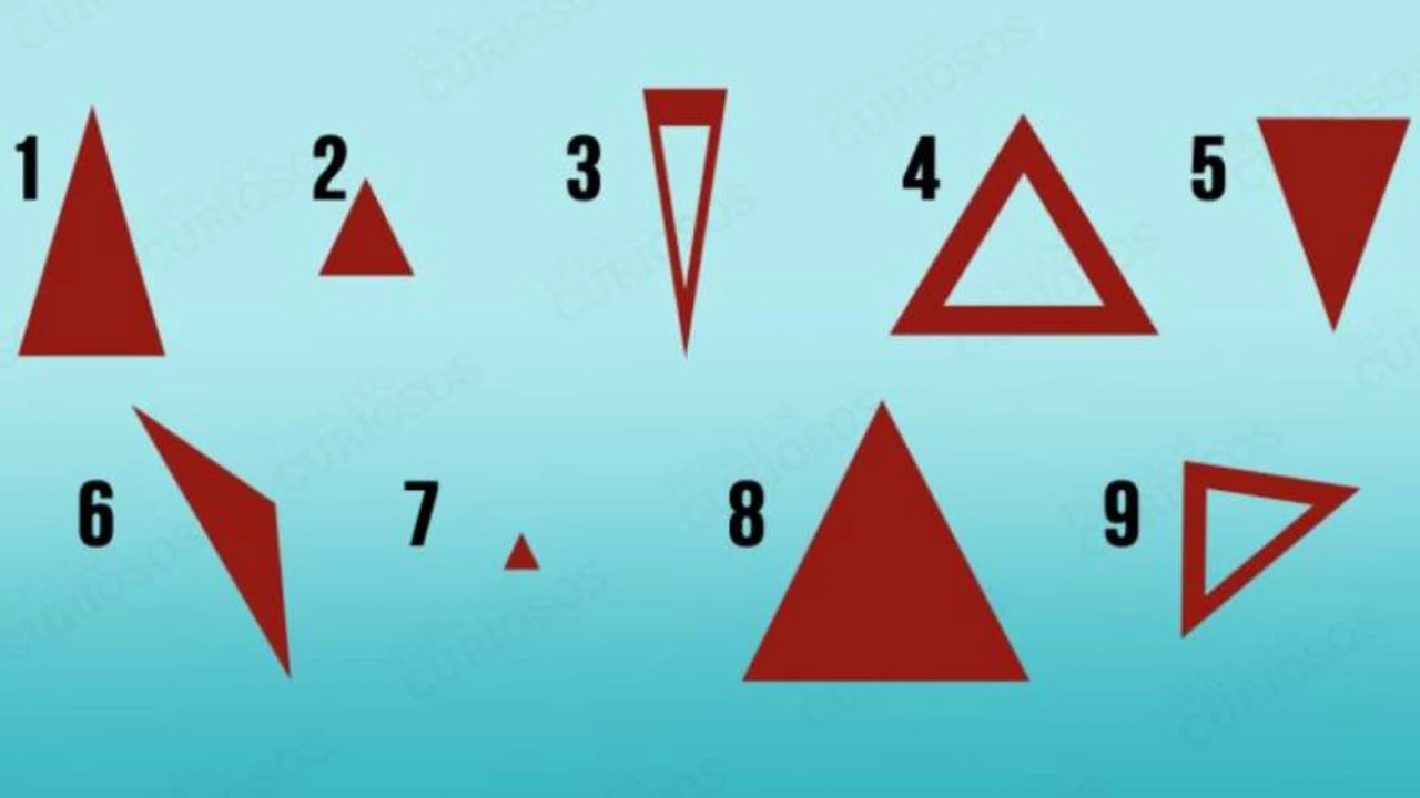 ¿Qué triángulo elegís?: este test revela cuál es tu mentalidad frente a la vida
