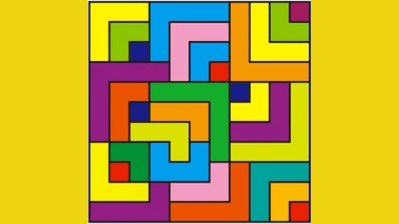 Desafío visual: ¿podés encontrar la cruz en el laberinto de colores?