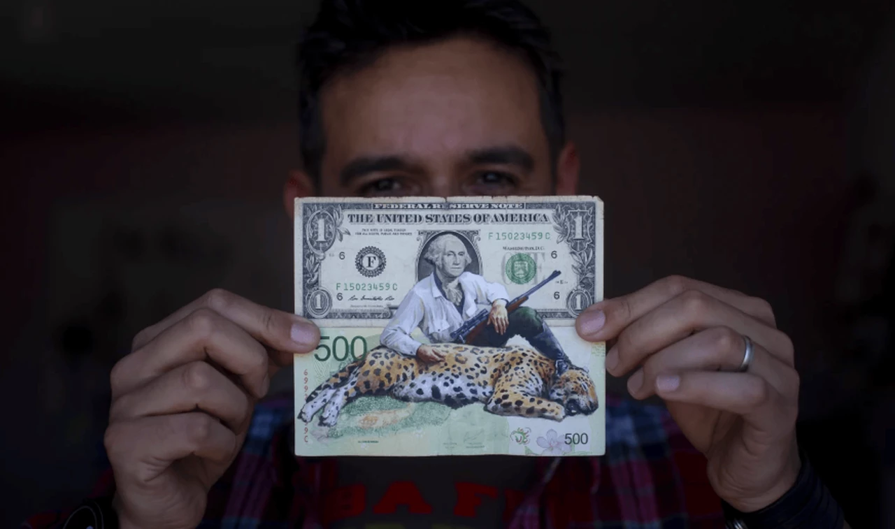 Billetes pintados por artistas recobran valor en Argentina: hasta cuánto pagan los compradores