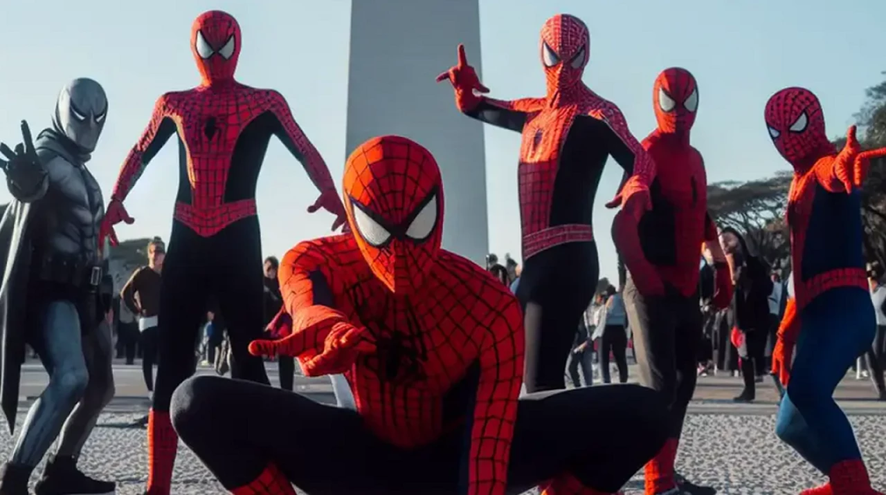 Buscan juntar 1.000 Spiderman en el Obelisco para romper un insólito récord