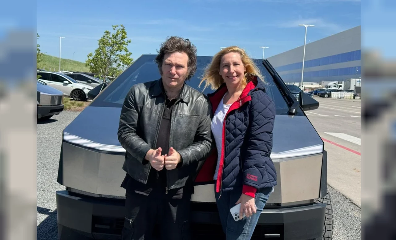 Cybertruck: cómo es la exclusiva camioneta que usó Javier Milei para encontrarse con Elon Musk