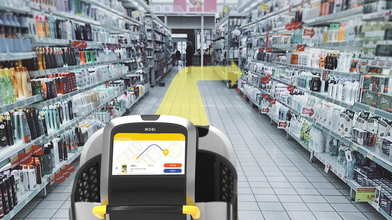 Seguro lo vas a querer: mirá este innovador carrito de compras robotizado