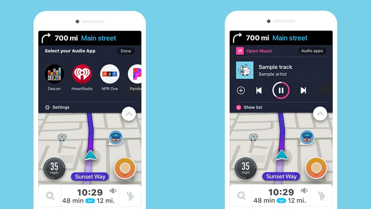 Nuevas voces al volante: Waze suma compatibilidades con aplicaciones de audio
