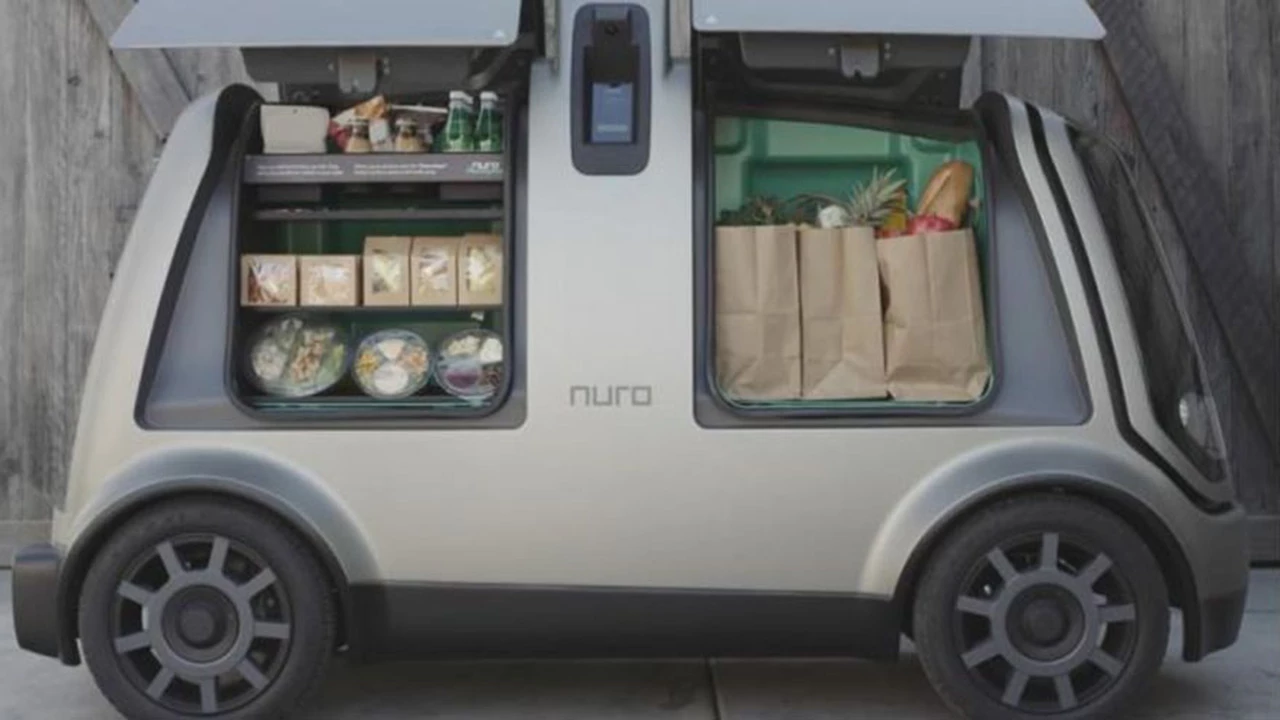 El futuro del delivery: así es el vehículo autónomo de entregas a domicilio que ya circula en California