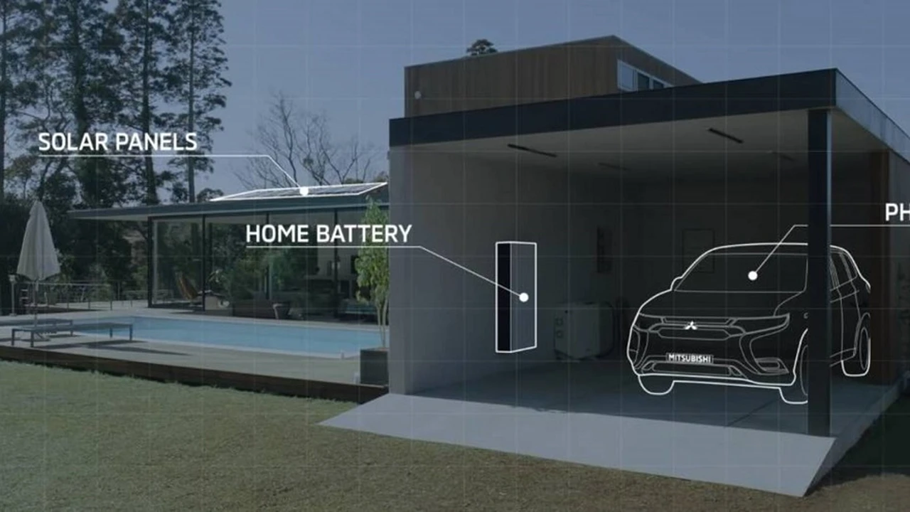 Este invento de Mitsubishi permitirá almacenar y compartir energía entre tu auto y tu casa