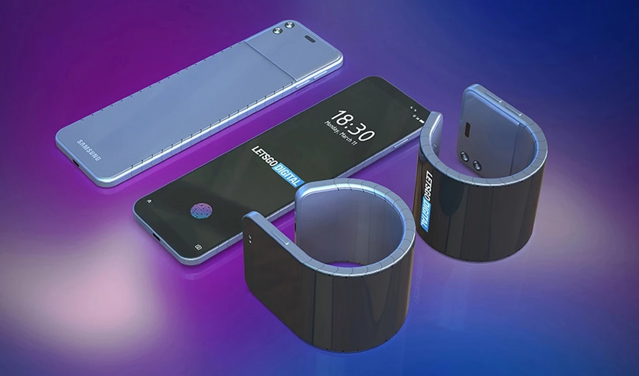 Samsung sigue apostando a las pantallas flexibles: trabaja en un celular que se transforma en un reloj pulsera